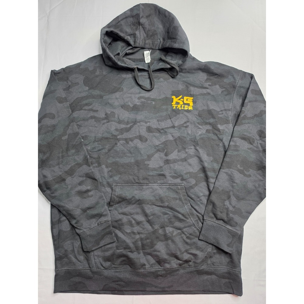 Independent Trading Company Hoodie Men's 2XL Gray Camouflage K5 Tribe Graphic